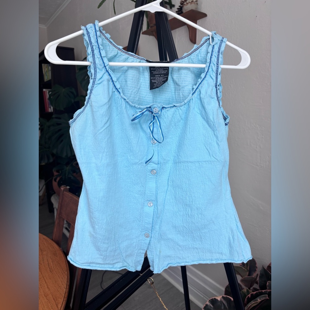 Vintage No Boundaries Light Blue Tank